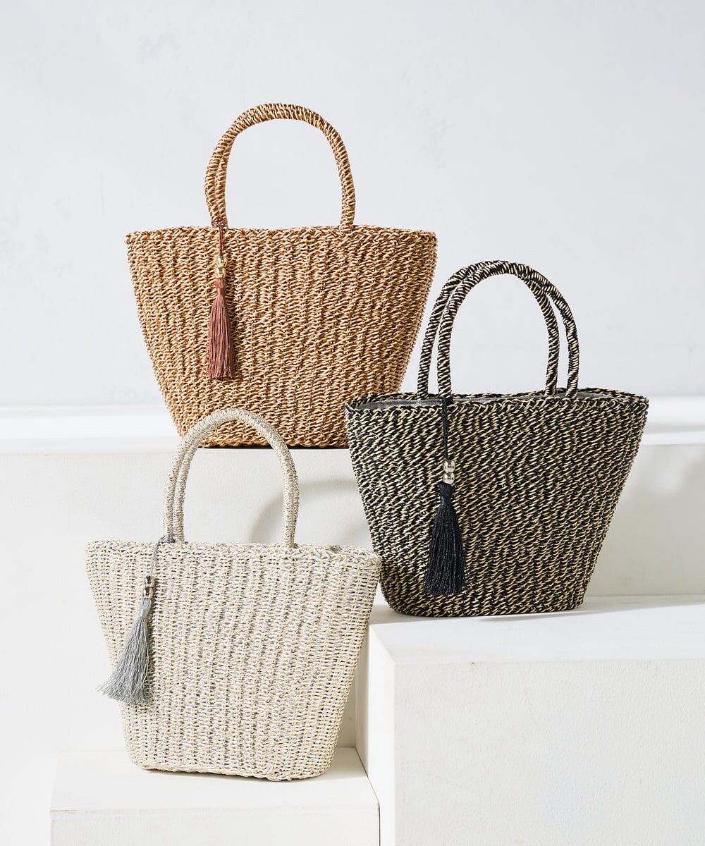 KS5GD07059 a.v.v(アー・ヴェ・ヴェ) ラメカゴバッグ シルバー