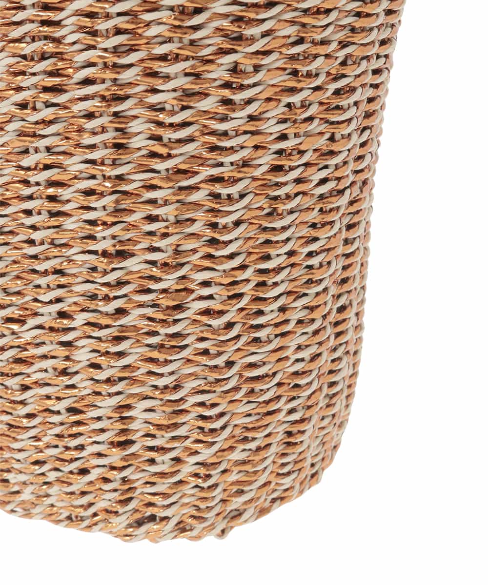 KS5GD07059 a.v.v(アー・ヴェ・ヴェ) ラメカゴバッグ ベージュ