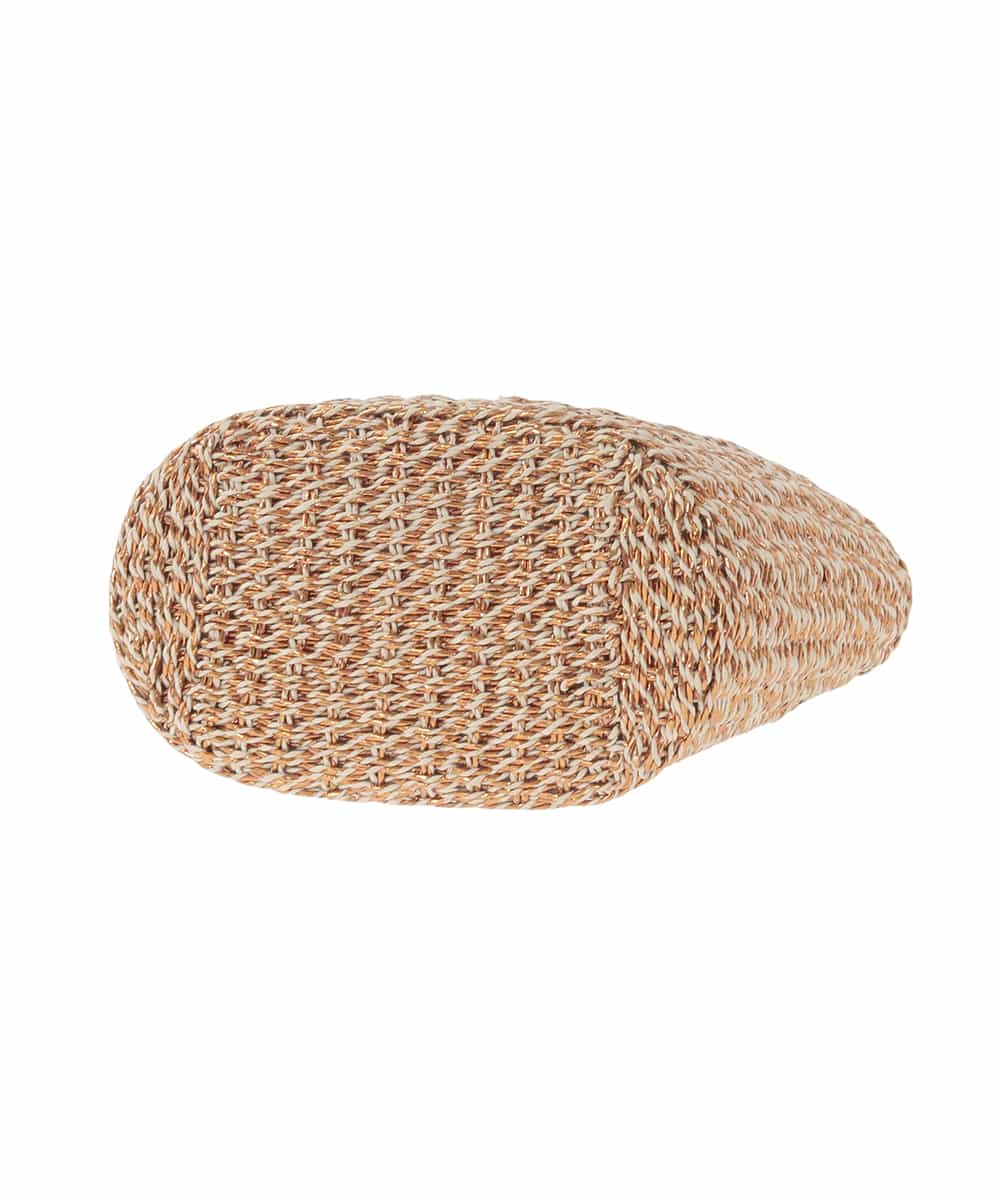 KS5GD07059 a.v.v(アー・ヴェ・ヴェ) ラメカゴバッグ ベージュ