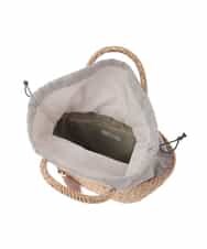 KS5GD07059 a.v.v(アー・ヴェ・ヴェ) ラメカゴバッグ ベージュ