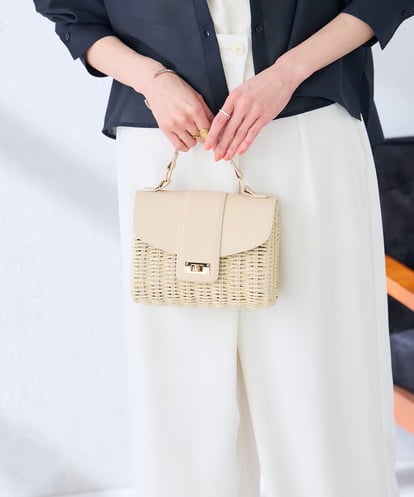 KS5GD09069 a.v.v フラップカゴショルダーバッグ