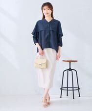 KS5GD09069 a.v.v(アー・ヴェ・ヴェ) フラップカゴショルダーバッグ ブラック