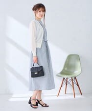 KS5GD09069 a.v.v(アー・ヴェ・ヴェ) フラップカゴショルダーバッグ ブラック