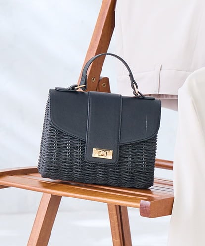 KS5GD09069 a.v.v フラップカゴショルダーバッグ