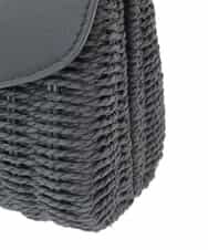 KS5GD09069 a.v.v(アー・ヴェ・ヴェ) フラップカゴショルダーバッグ ブラック