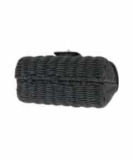 KS5GD09069 a.v.v(アー・ヴェ・ヴェ) フラップカゴショルダーバッグ ブラック