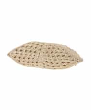 KS5GD10059 a.v.v(アー・ヴェ・ヴェ) ラメフィルム透かし編みショルダーバッグ アイボリー