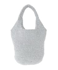 KS5GD11039 a.v.v(アー・ヴェ・ヴェ) ラメ編みミニバッグ ネイビー