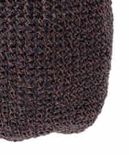 KS5GD11039 a.v.v(アー・ヴェ・ヴェ) ラメ編みミニバッグ ネイビー