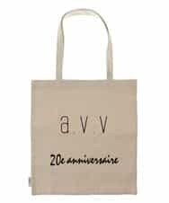 KS5GG20019 a.v.v(アー・ヴェ・ヴェ) avv20THトートバッグ ホワイト