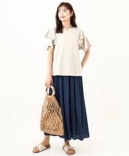 KS5GV43039 a.v.v(アー・ヴェ・ヴェ) ペーパーメッシュバッグ アイボリー