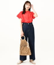 KS5GV43039 a.v.v(アー・ヴェ・ヴェ) ペーパーメッシュバッグ アイボリー