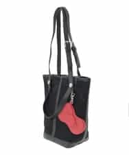 KS5ID22059 a.v.v(アー・ヴェ・ヴェ) HELLO KITTY リボンポーチチャーム付きメッシュバッグ ブラック