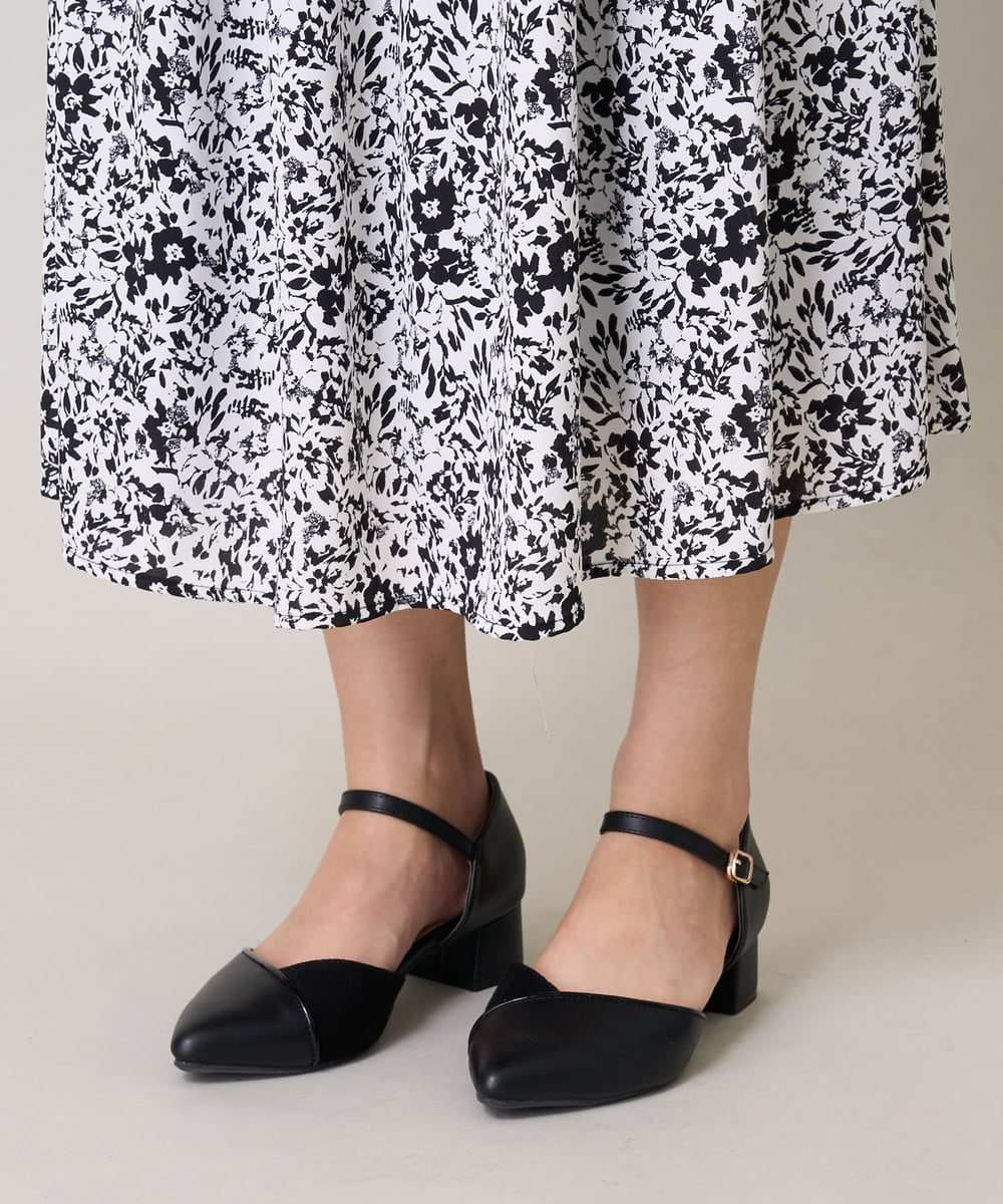 KS6AA11059 a.v.v(アー・ヴェ・ヴェ) セパレートパンプス ブラック