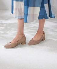 KS6AD02059 a.v.v(アー・ヴェ・ヴェ) ローカットセパレートフラットパンプス パープル