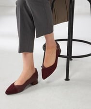 KS6AD02059 a.v.v(アー・ヴェ・ヴェ) ローカットセパレートフラットパンプス パープル