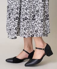 KS6AD09059 a.v.v(アー・ヴェ・ヴェ) セパレートパンプス ブラック