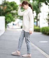 KS6AM21039 a.v.v(アー・ヴェ・ヴェ) スリッパムートン風シューズ ベージュ