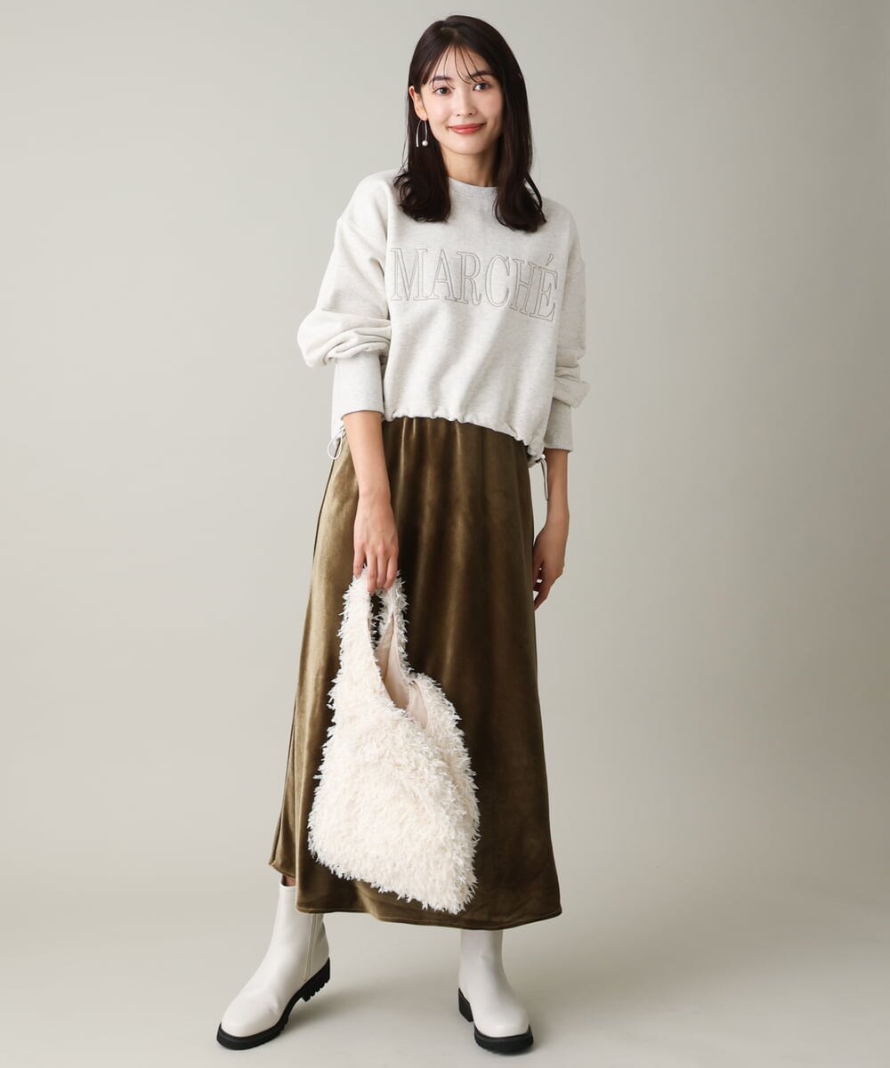 KS6AV13064 a.v.v(アー・ヴェ・ヴェ) サイドゴアブーツ アイボリー