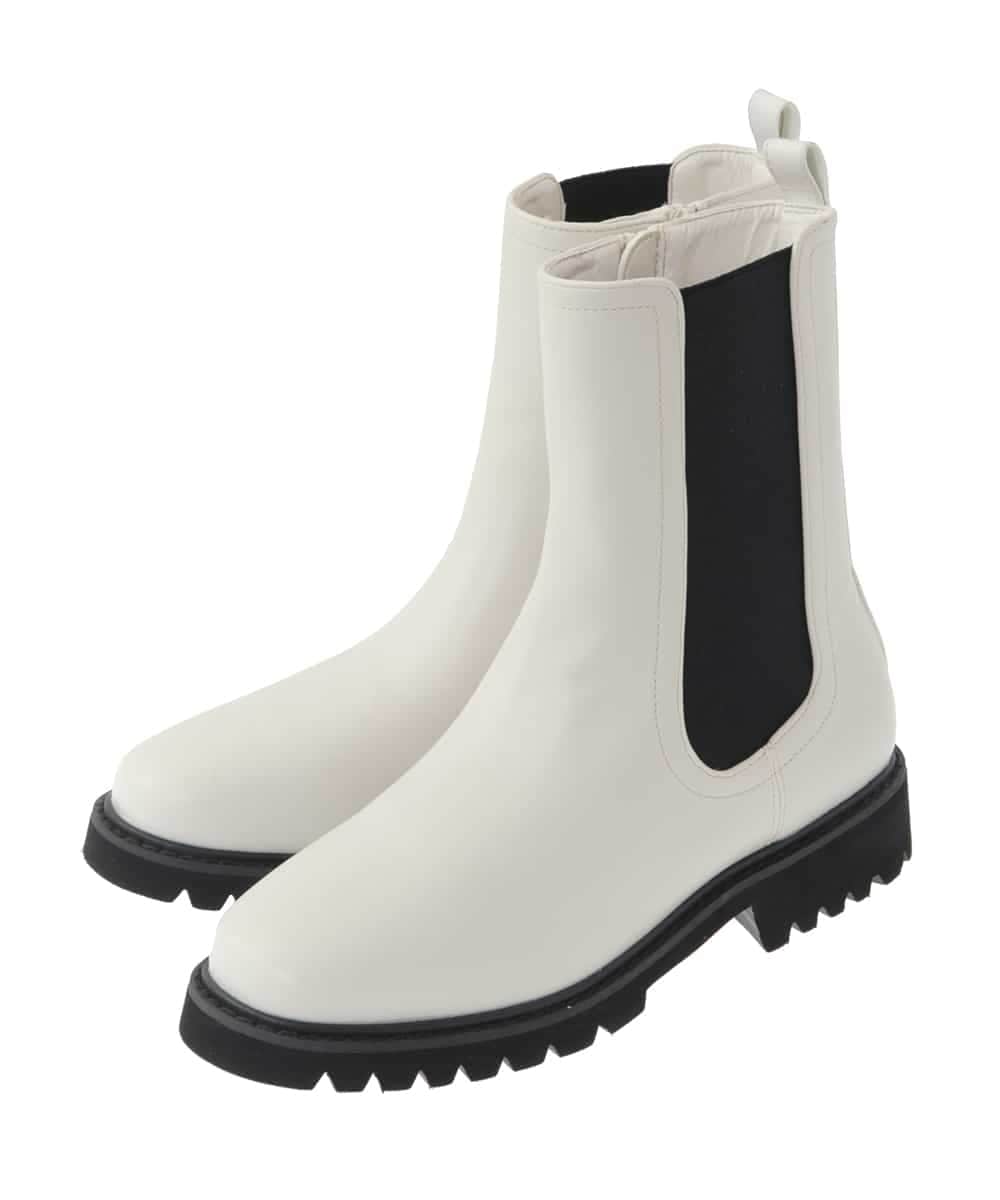 KS6AV13064 a.v.v(アー・ヴェ・ヴェ) サイドゴアブーツ アイボリー