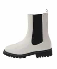 KS6AV13064 a.v.v(アー・ヴェ・ヴェ) サイドゴアブーツ アイボリー