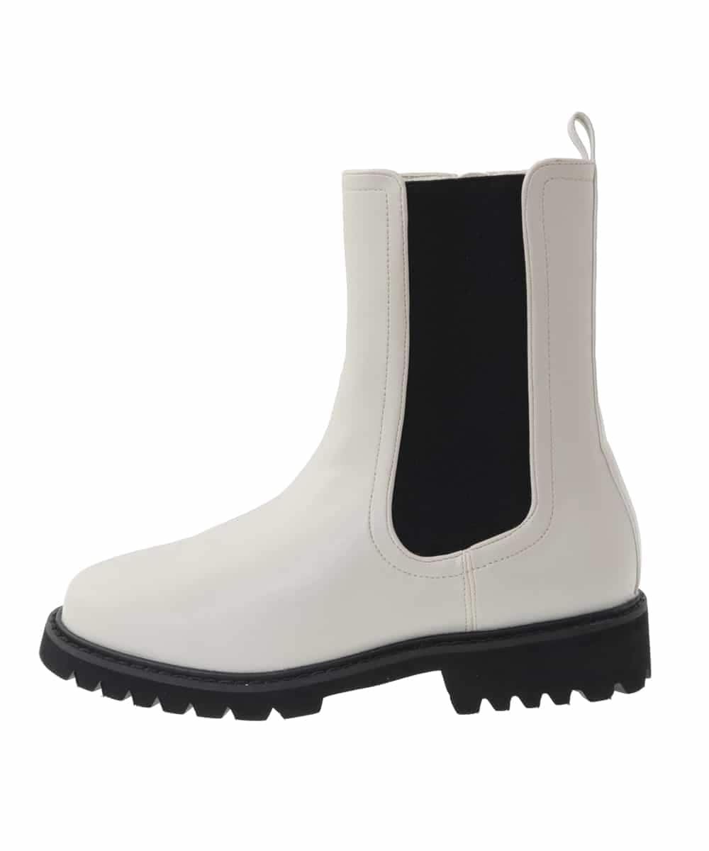 KS6AV13064 a.v.v(アー・ヴェ・ヴェ) サイドゴアブーツ アイボリー