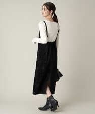 KS6AV21064 a.v.v(アー・ヴェ・ヴェ) ポインテッドトゥストレッチブーツ ベージュ