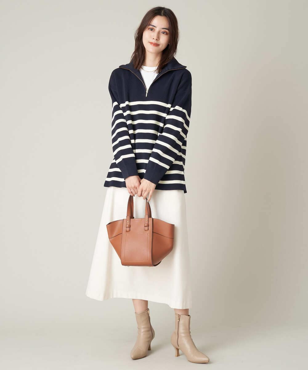 KS6AV21064 a.v.v(アー・ヴェ・ヴェ) ポインテッドトゥストレッチブーツ ベージュ