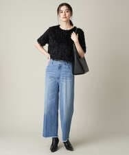 KS6AV21064 a.v.v(アー・ヴェ・ヴェ) ポインテッドトゥストレッチブーツ ベージュ