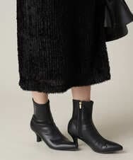 KS6AV21064 a.v.v(アー・ヴェ・ヴェ) ポインテッドトゥストレッチブーツ ブラック