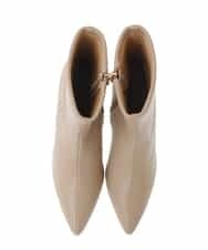 KS6AV21064 a.v.v(アー・ヴェ・ヴェ) ポインテッドトゥストレッチブーツ ベージュ