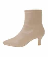 KS6AV21064 a.v.v(アー・ヴェ・ヴェ) ポインテッドトゥストレッチブーツ ベージュ