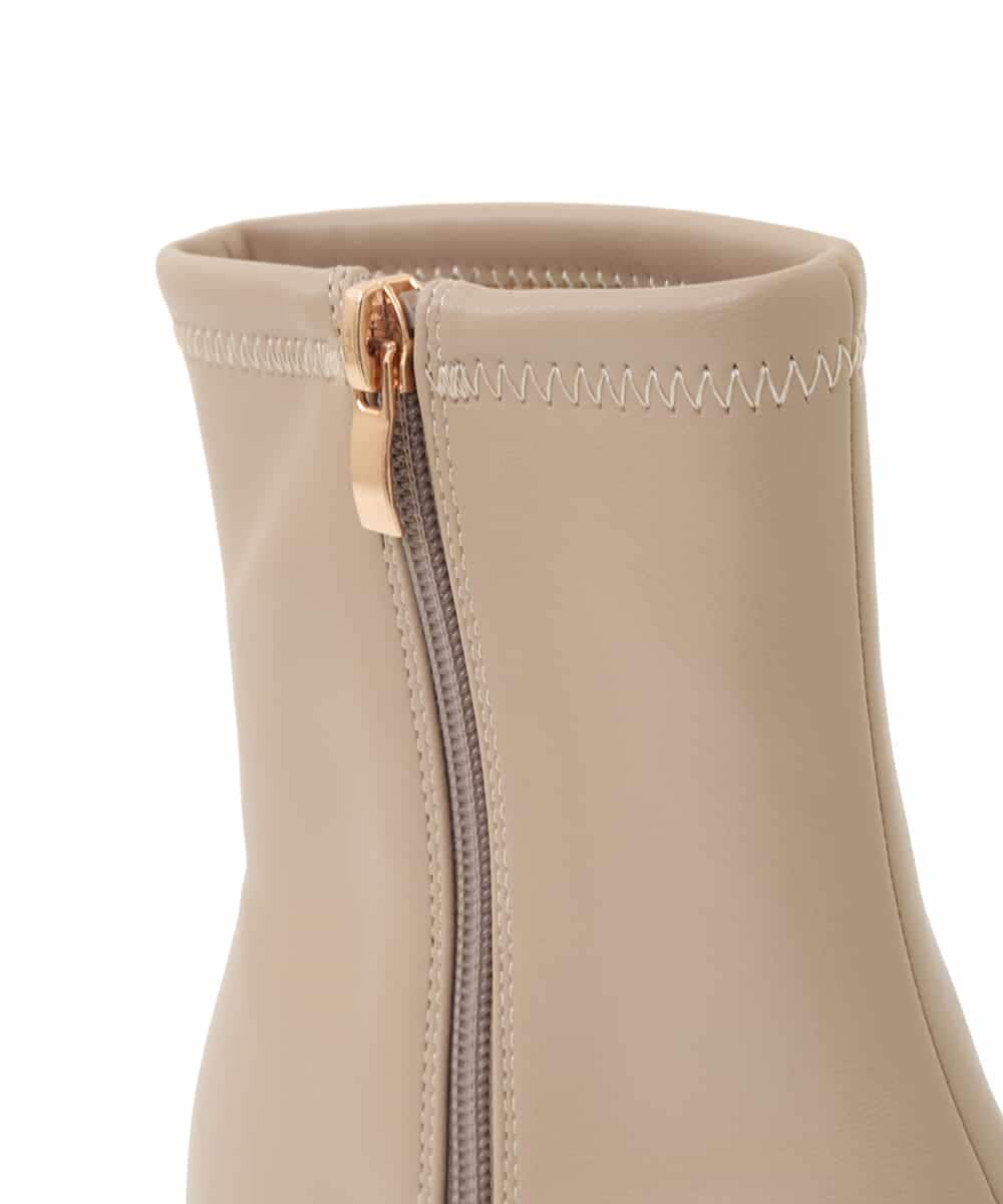 KS6AV21064 a.v.v(アー・ヴェ・ヴェ) ポインテッドトゥストレッチブーツ ベージュ