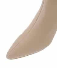 KS6AV21064 a.v.v(アー・ヴェ・ヴェ) ポインテッドトゥストレッチブーツ ベージュ