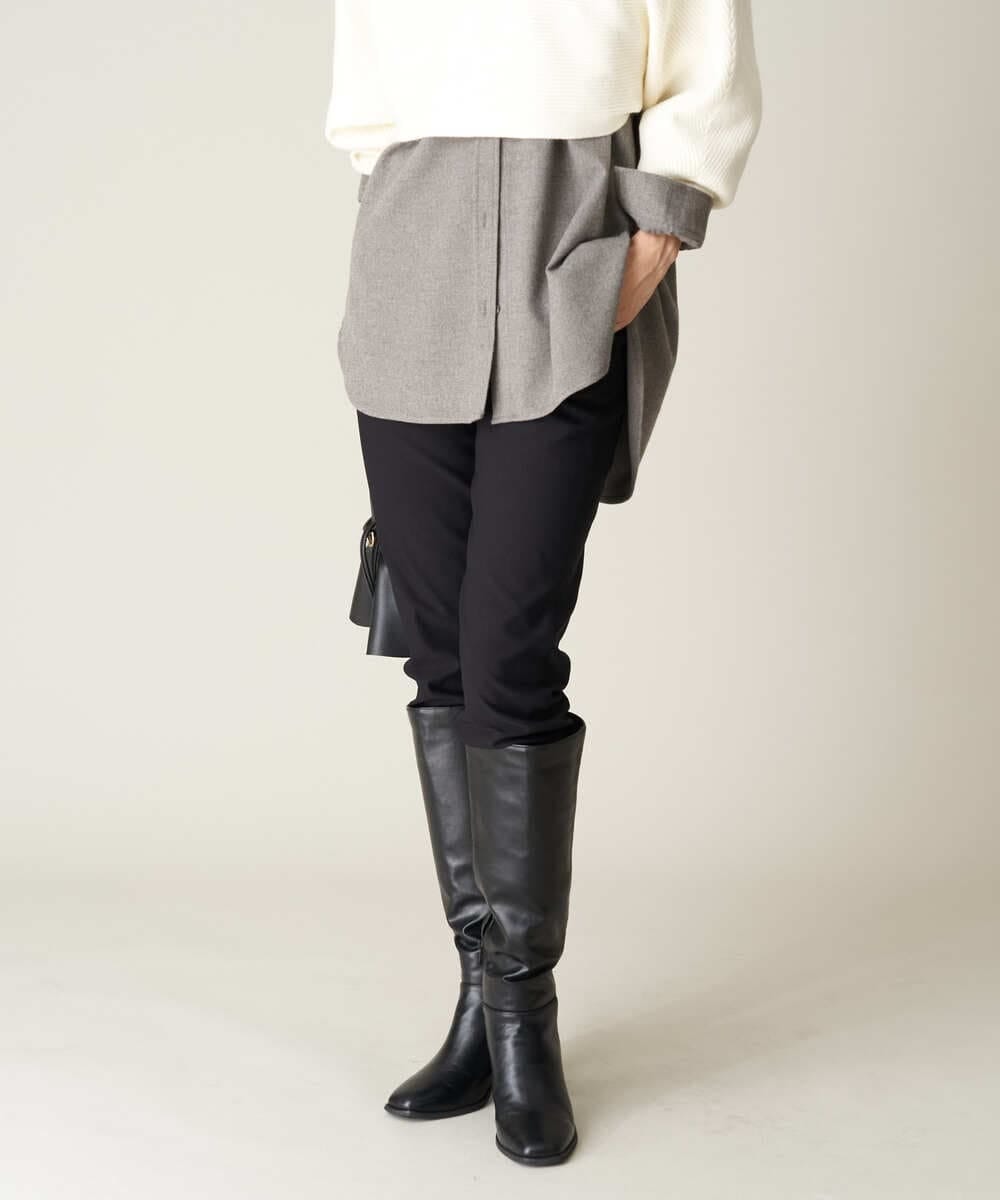 KS6AV31079 a.v.v(アー・ヴェ・ヴェ) バックストレッチロングブーツ ブラック