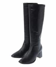 KS6AV31079 a.v.v(アー・ヴェ・ヴェ) バックストレッチロングブーツ ブラック