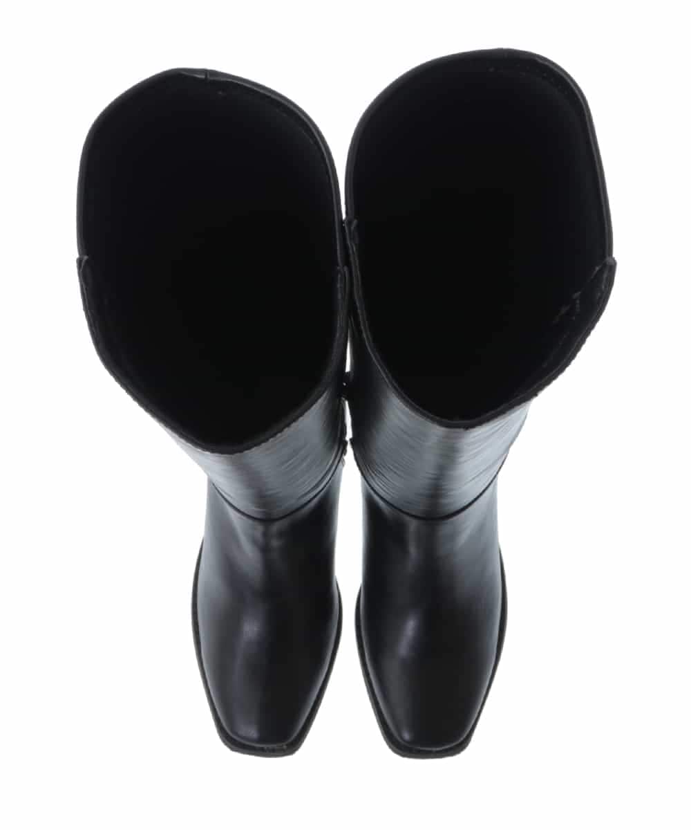 KS6AV31079 a.v.v(アー・ヴェ・ヴェ) バックストレッチロングブーツ ブラック