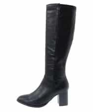 KS6AV31079 a.v.v(アー・ヴェ・ヴェ) バックストレッチロングブーツ ブラック