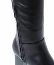 KS6AV31079 a.v.v(アー・ヴェ・ヴェ) バックストレッチロングブーツ ブラック