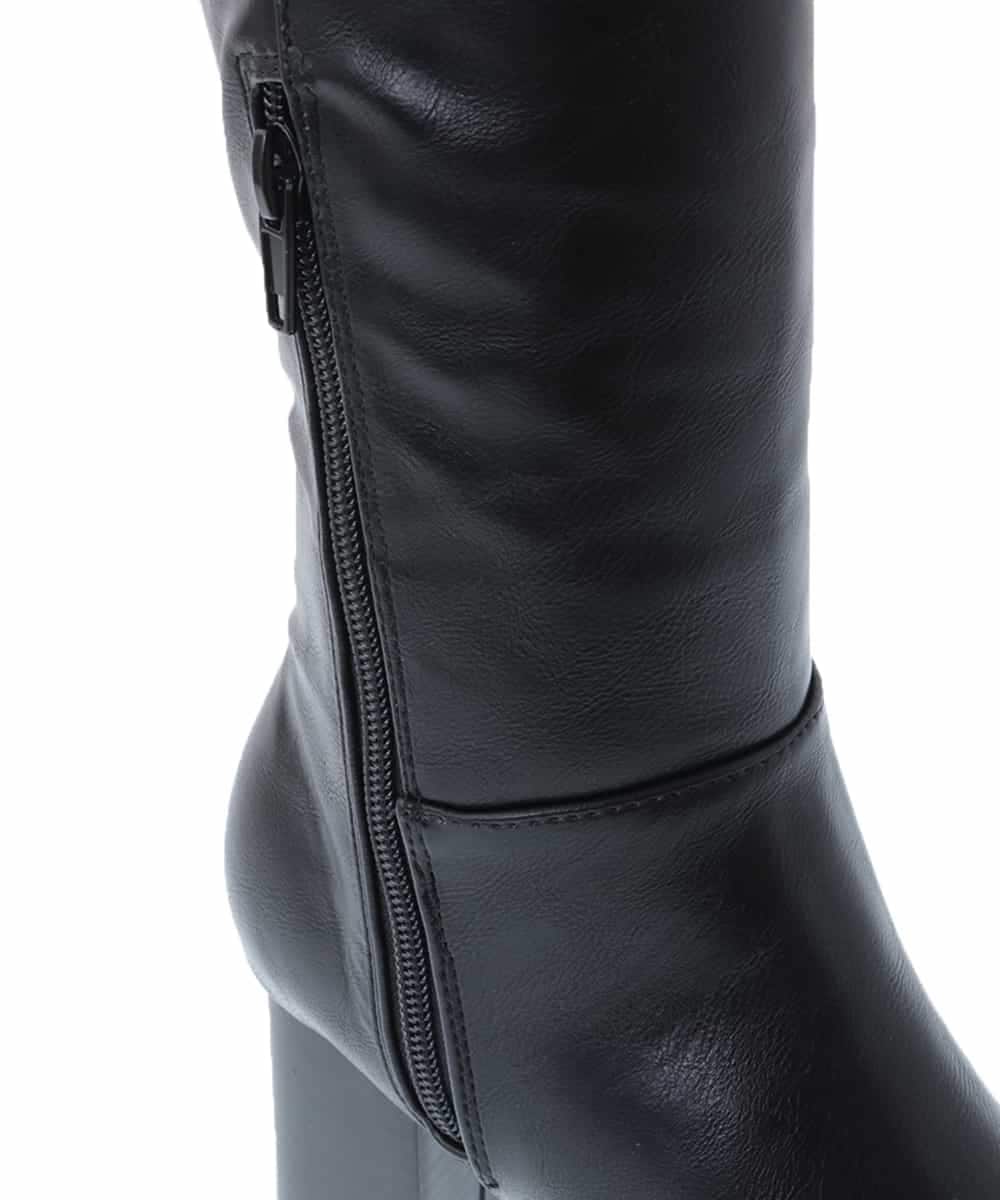 KS6AV31079 a.v.v(アー・ヴェ・ヴェ) バックストレッチロングブーツ ブラック