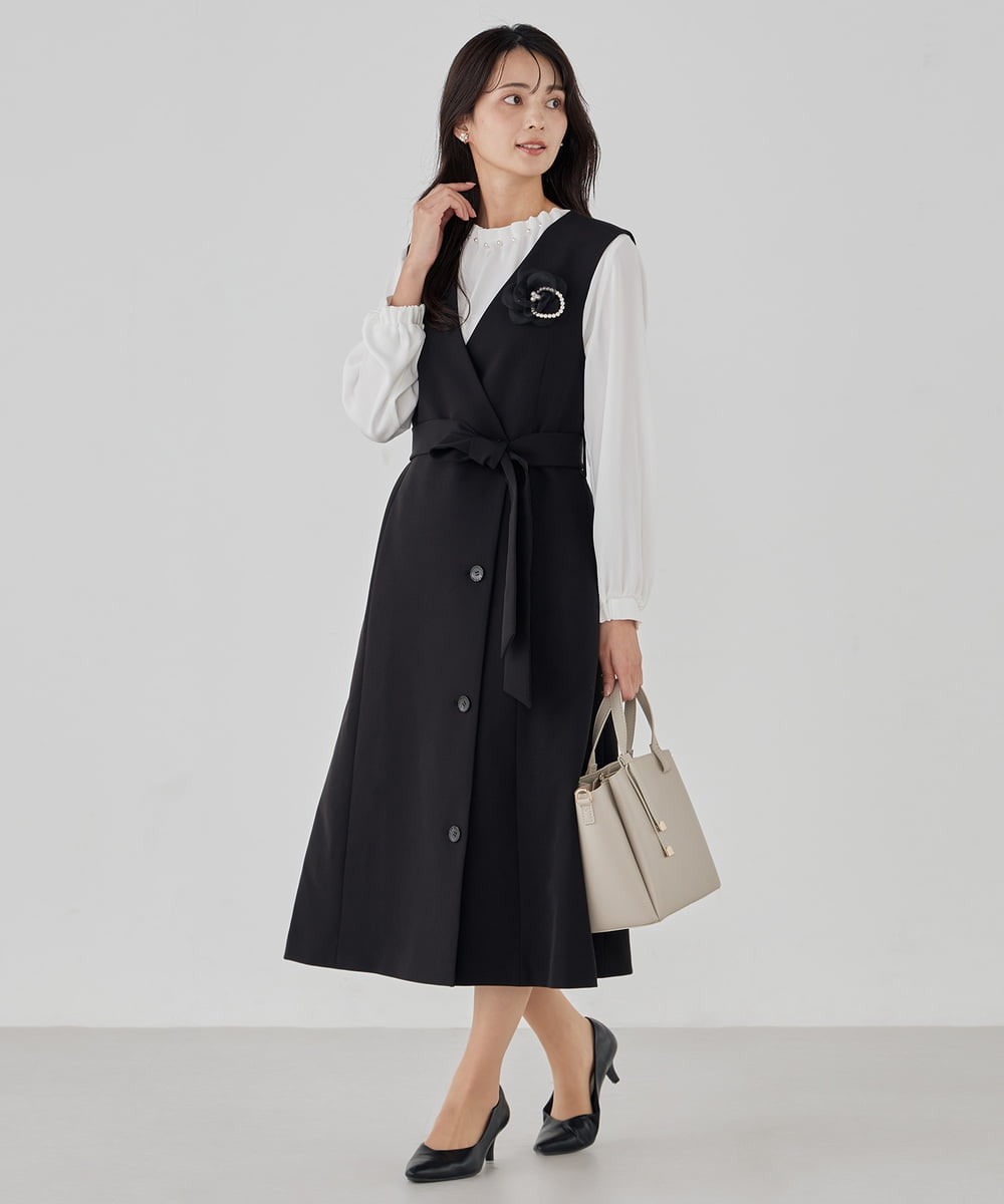 KS6CD01049 a.v.v(アー・ヴェ・ヴェ) 【5サイズ展開】ベーシックパンプス ブラック