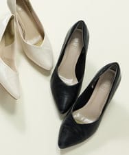 KS6CD01049 a.v.v(アー・ヴェ・ヴェ) 【5サイズ展開】ベーシックパンプス ブラック