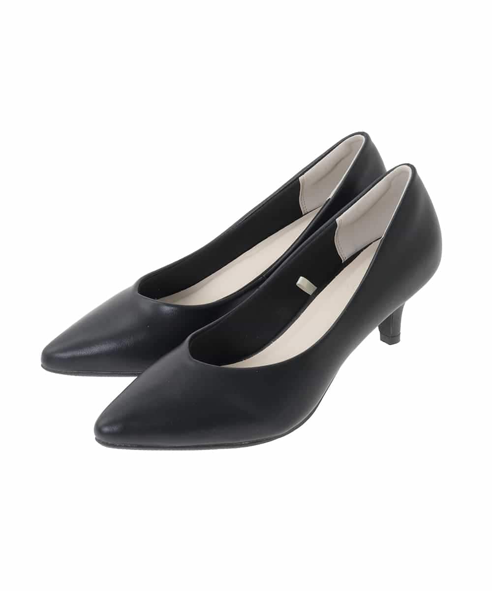 KS6CD01049 a.v.v(アー・ヴェ・ヴェ) 【5サイズ展開】ベーシックパンプス ブラック