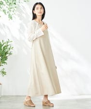 KS6GA37049 a.v.v(アー・ヴェ・ヴェ) フェイクレザーサンダル ベージュ