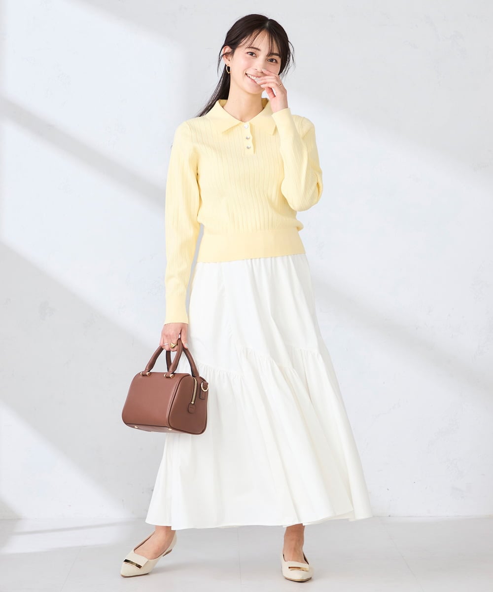 KS6GD02059 a.v.v(アー・ヴェ・ヴェ) バックル付きローカットパンプス アイボリー