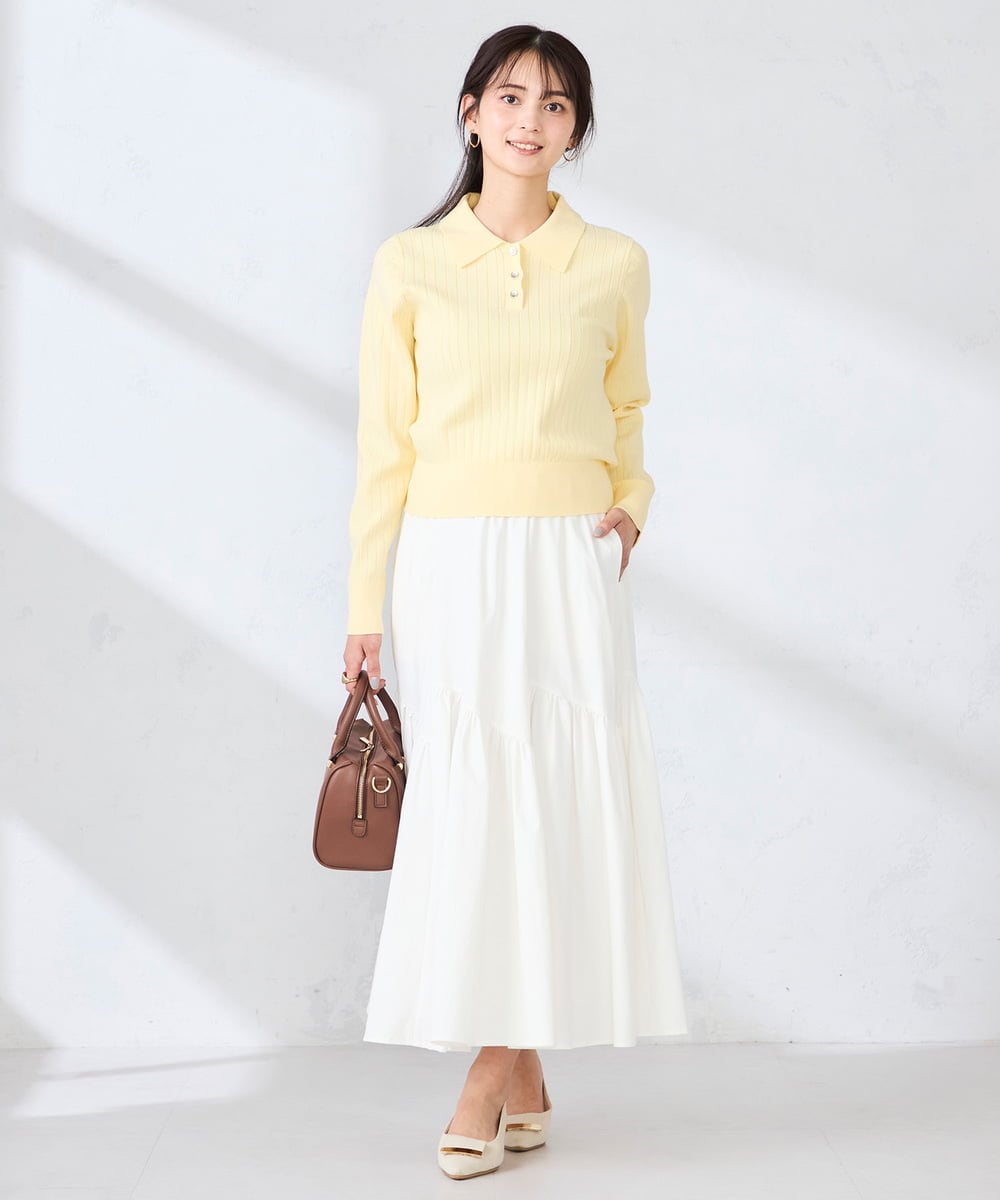 KS6GD02059 a.v.v(アー・ヴェ・ヴェ) バックル付きローカットパンプス アイボリー