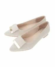 KS6GD02059 a.v.v(アー・ヴェ・ヴェ) バックル付きローカットパンプス アイボリー