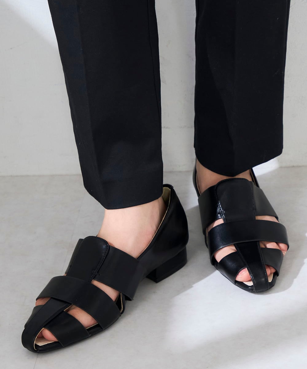 KS6GD04059 a.v.v(アー・ヴェ・ヴェ) 【雑誌InRed(宝島社)5月号掲載】グルカパンプス ブラック