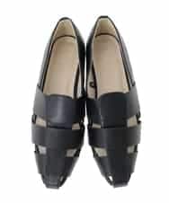 KS6GD04059 a.v.v(アー・ヴェ・ヴェ) 【雑誌InRed(宝島社)5月号掲載】グルカパンプス ブラック