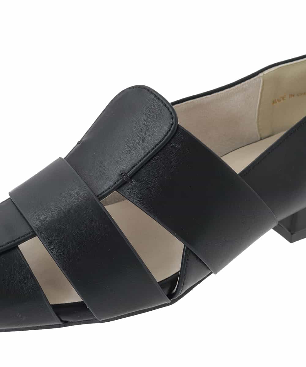 KS6GD04059 a.v.v(アー・ヴェ・ヴェ) 【雑誌InRed(宝島社)5月号掲載】グルカパンプス ブラック